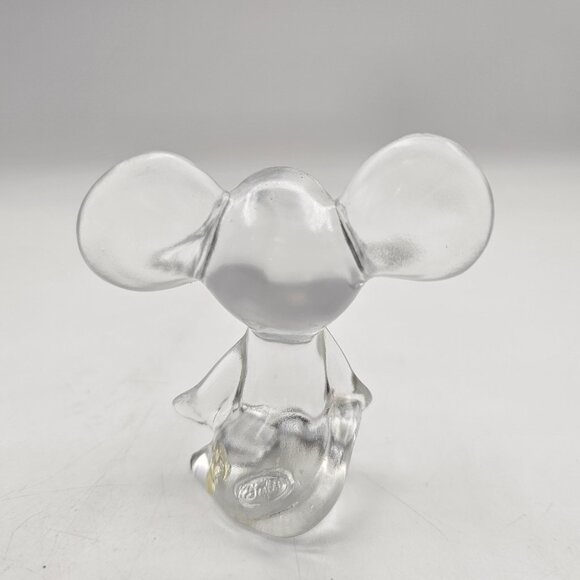 Vintage Fenton Glass Mouse Figurine Paperweight Clear 3 in SEE DESCRIPTION - Picture 7 of 10